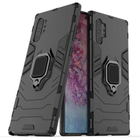 Husa pentru Samsung Galaxy Note 10 Plus 4G / Note 10 Plus 5g - Techsuit Silicone Shield - Black