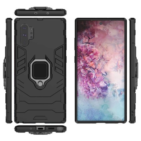Husa pentru Samsung Galaxy Note 10 Plus 4G / Note 10 Plus 5g - Techsuit Silicone Shield - Black