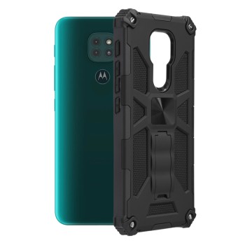 Husa pentru Motorola Moto E7 Plus / Moto G9 Play - Techsuit Blazor Series - Black