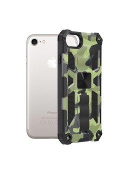 Husa pentru iPhone 7 / 8 / SE 2, SE 2020 / SE 3, SE 2022 - Techsuit Blazor Series - Camo Lime