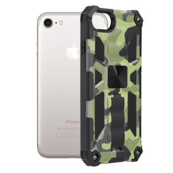 Husa pentru iPhone 7 / 8 / SE 2, SE 2020 / SE 3, SE 2022 - Techsuit Blazor Series - Camo Lime