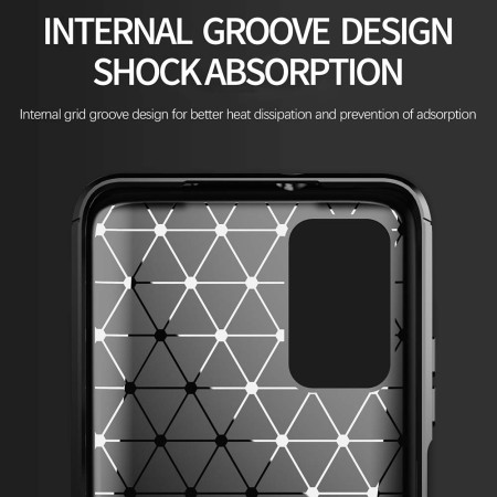 Husa Carbon compatibila Xiaomi Redmi 9T / Redmi 9 Power Tech Protects, Negru