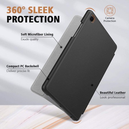 Husa pentru Samsung Galaxy Tab A7 Lite - Techsuit FoldPro - Negru