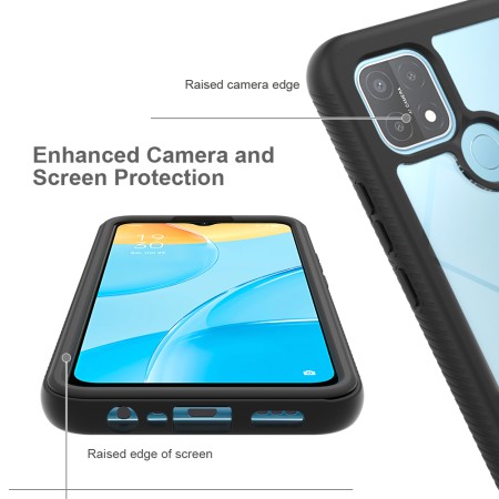 Husa pentru Oppo A15 / A15s + Folie - Techsuit Defense360 Pro - Black