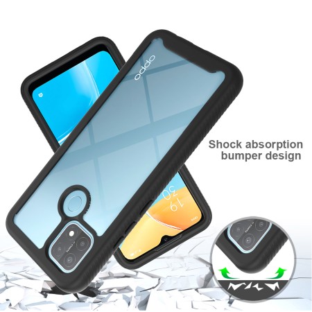 Husa pentru Oppo A15 / A15s + Folie - Techsuit Defense360 Pro - Black