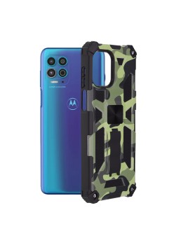 Husa pentru Motorola Moto G100 - Techsuit Blazor Series - Camo Lime