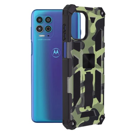 Husa pentru Motorola Moto G100 - Techsuit Blazor Series - Camo Lime