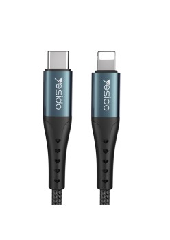 Cablu de Date Type-C la Lightning 18W, PD, 1.2m - Yesido (CA64) - Black