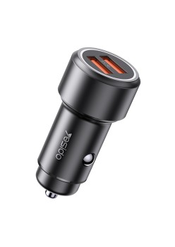 Incarcator Auto 2xUSB QC 3.0, 36W - Yesido (Y43) - Black