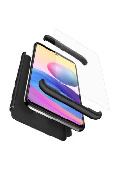 Husa pentru Xiaomi Redmi Note 10 5G / Poco M3 Pro 5G + Folie - GKK 360 - Black