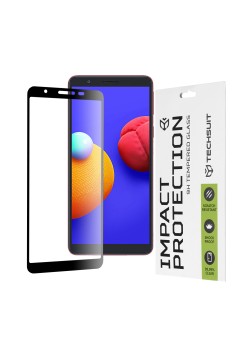 Folie pentru Samsung Galaxy A01 Core / M01 Core - Techsuit 111D Full Cover / Full Glue Glass - Black