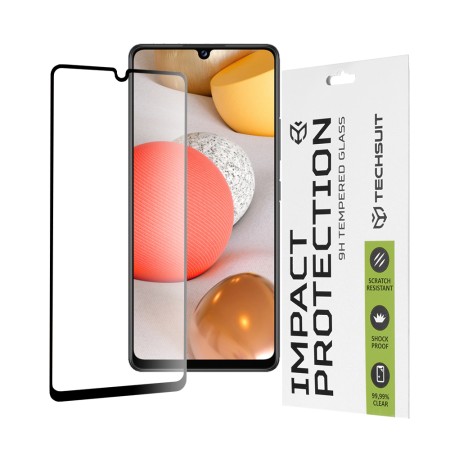 Folie pentru Samsung Galaxy A42 5G - Techsuit 111D Full Cover / Full Glue Glass - Black