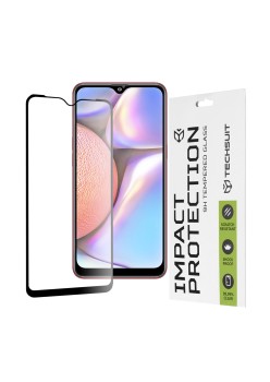 Folie pentru Samsung Galaxy A10 / A10s / M01s / M10 - Techsuit 111D Full Cover / Full Glue Glass - Black