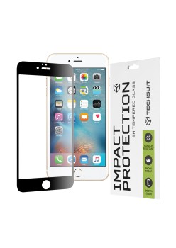 Folie pentru iPhone 6 / 6S - Techsuit 111D Full Cover / Full Glue Glass - Black