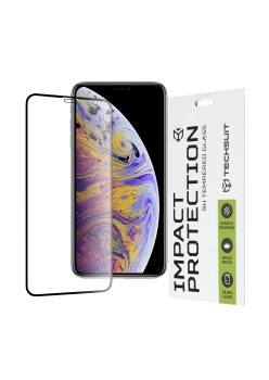 Folie pentru iPhone XS Max / 11 Pro Max - Techsuit 111D Full Cover / Full Glue Glass - Black