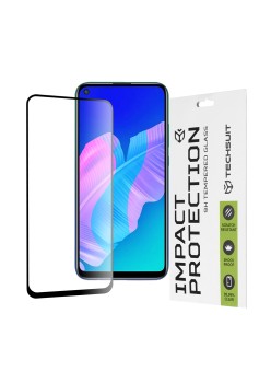 Folie pentru Huawei P40 lite E / Y7p - Techsuit 111D Full Cover / Full Glue Glass - Black