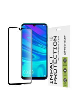 Folie pentru Huawei Honor 10 Lite / Honor 20 Lite / P smart 2019 / P Smart Plus 2019 - Techsuit 111D Full Cover / Full Glue Glass - Black
