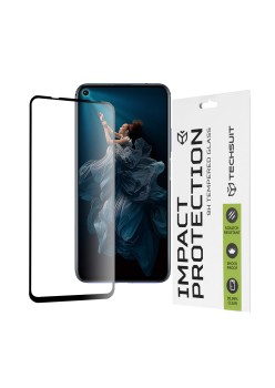 Folie pentru Huawei nova 5T / Honor 20 / Honor 20 Pro / Mate 30 Lite - Techsuit 111D Full Cover / Full Glue Glass - Black