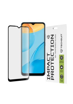 Folie pentru Oppo A15 / A15s / A16 / A16s / A54s - Techsuit 111D Full Cover / Full Glue Glass - Black