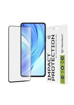 Folie pentru Xiaomi Mi 11 Lite 4G / Mi 11 Lite 5G / 11 Lite 5G NE - Techsuit 111D Full Cover / Full Glue Glass - Black