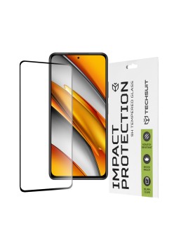 Folie pentru Xiaomi Mi 11i / Poco F3 - Techsuit 111D Full Cover / Full Glue Glass - Black