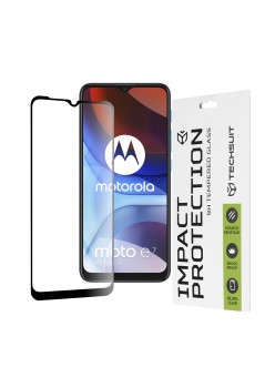 Folie pentru Motorola Moto E7 Power / Moto E7i Power - Techsuit 111D Full Cover / Full Glue Glass - Black