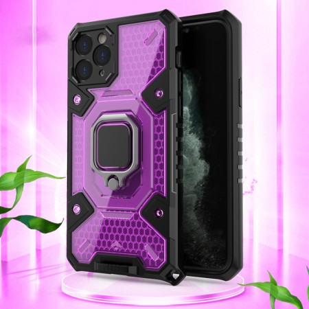 Husa pentru iPhone 11 Pro - Techsuit Honeycomb Armor - Rose-Violet