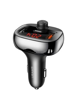 Incarcator Auto cu Modulator FM 2xUSB, Type-C 50W - USAMS C25 (US-CC143) - Black