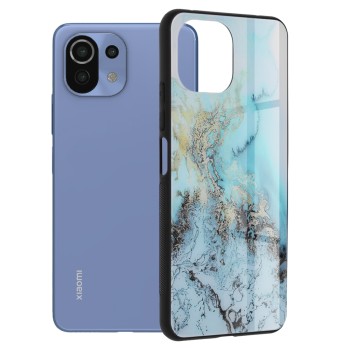 Husa pentru Xiaomi Mi 11 Lite / Mi 11 Lite 5G / 11 Lite 5G NE - Techsuit Glaze - Blue Ocean