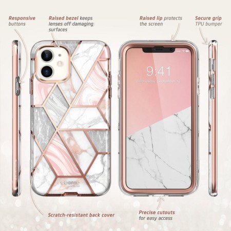 Husa pentru iPhone 12 mini - I-Blason Cosmo - Marble