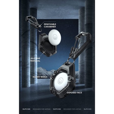 Carcasa pentru Apple AirTag - Supcase Unicorn Beetle Pro - Negru