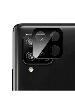 Folie Camera pentru Samsung Galaxy A12 / A12 Nacho - Mocolo Silk HD PRO Camera Glass - Black