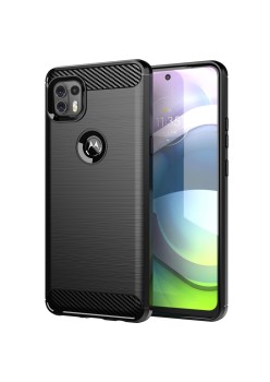 Husa pentru Motorola Moto G 5G - Techsuit Carbon Silicone - Black