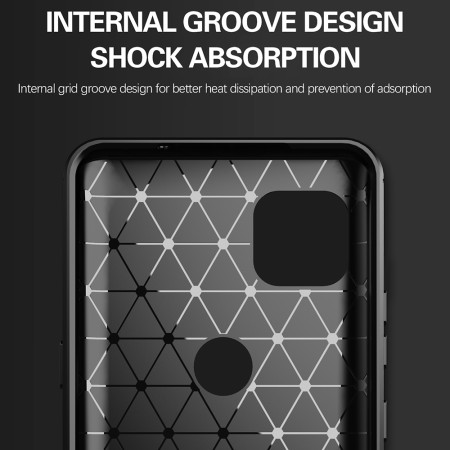 Husa pentru Motorola Moto G 5G - Techsuit Carbon Silicone - Black