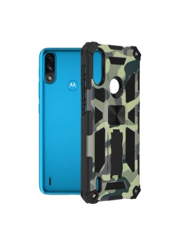 Husa pentru Motorola Moto E7 Power / Moto E7i Power - Techsuit Blazor Series - Camo Lime