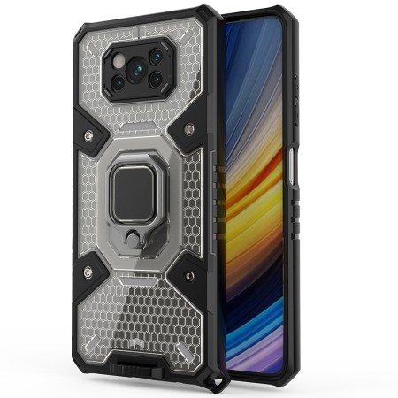 Husa pentru Xiaomi Poco X3 / Poco X3 NFC / Poco X3 Pro - Techsuit Honeycomb Armor - Black