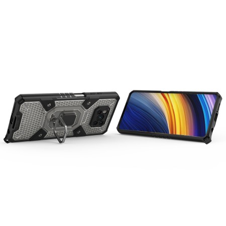 Husa pentru Xiaomi Poco X3 / Poco X3 NFC / Poco X3 Pro - Techsuit Honeycomb Armor - Black