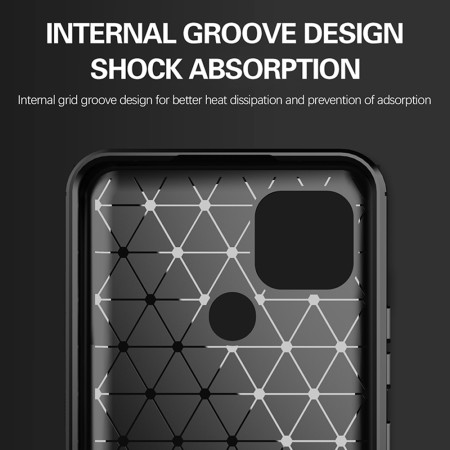Husa pentru Realme C21 - Techsuit Carbon Silicone - Black