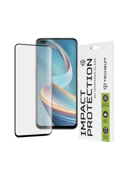 Folie pentru Oppo Reno4 Z 5G - Techsuit 111D Full Cover / Full Glue Glass - Black