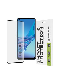 Folie pentru Oppo A53 / A53s - Techsuit 111D Full Cover / Full Glue Glass - Black