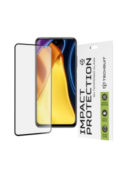Folie pentru Xiaomi Redmi Note 10 5G / Poco M3 Pro 5G - Techsuit 111D Full Cover / Full Glue Glass - Black