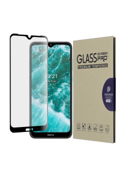 Folie pentru Nokia C30 - Dux Ducis Tempered Glass - Black