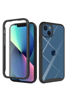 Husa pentru iPhone 13 + Folie - Techsuit Defense360 Pro - Black