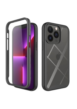 Husa pentru iPhone 13 Pro + Folie - Techsuit Defense360 Pro - Black