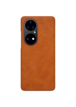 Husa pentru Huawei P50 Pro - Nillkin QIN Leather Case - Brown
