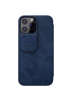 Husa pentru iPhone 13 Pro Max - Nillkin QIN Leather Pro Case - Blue