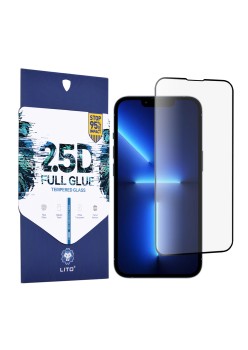 Folie pentru iPhone 13 Pro Max / iPhone 14 Plus - Lito 2.5D FullGlue Glass - Black