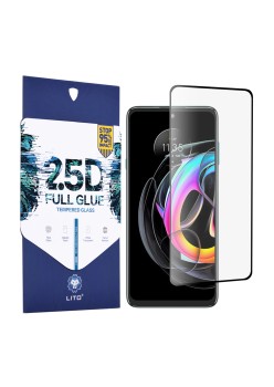 Folie pentru Motorola Edge 20 Lite - Lito 2.5D FullGlue Glass - Black
