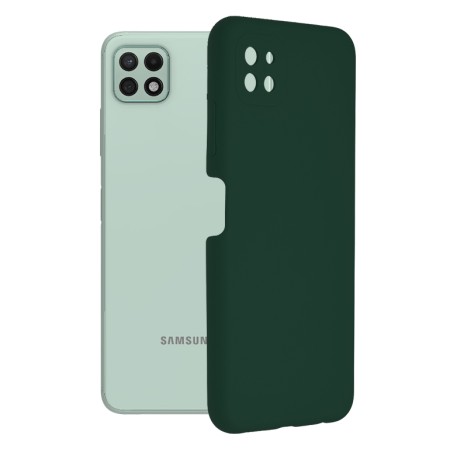 Husa pentru Samsung Galaxy A22 5G - Techsuit Soft Edge Silicone - Dark Green