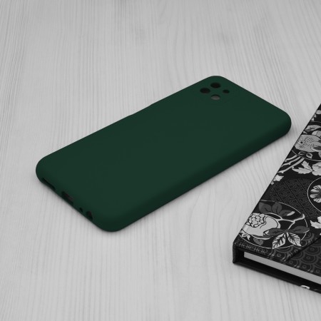 Husa pentru Samsung Galaxy A22 5G - Techsuit Soft Edge Silicone - Dark Green